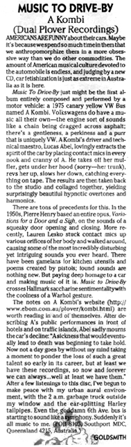 A Kombi New York Review